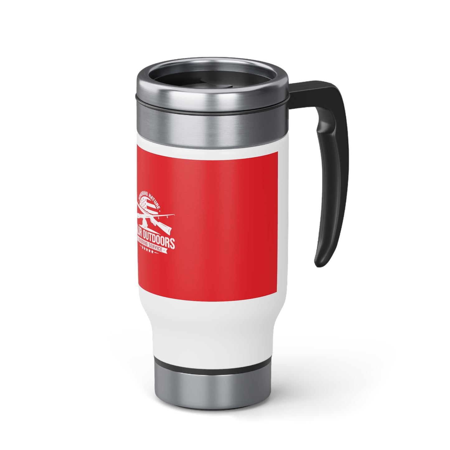 Stainless Steel Travel Mug with Handle, 14oz